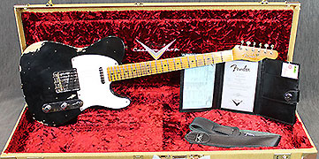 Fender Custom Shop Double Esquire Black Heavy Relic