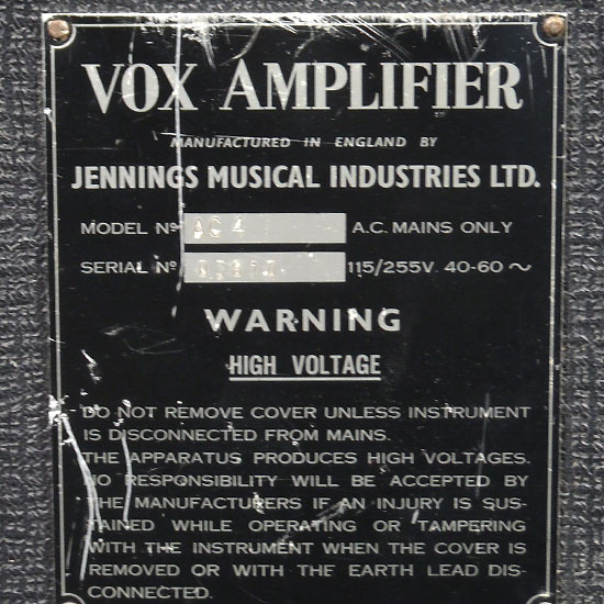 Vox AC4 de 1963