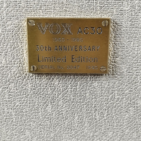 Vox AC30 30th Anniversary 1990