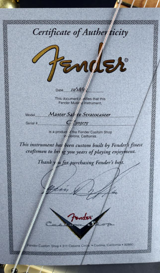 Fender Custom Shop Master Salute Stratocaster Masterbuilt Denis Galuszka