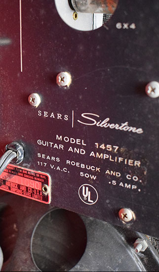 Silvertone Amp in Case
