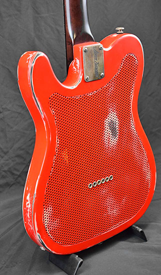 James Trussart Steelcaster Green Star Red over Cream