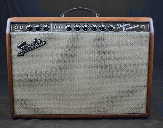 FENDER DELUXE REVERB MAHOGANY CANE FSR 2012 AVEC HOUSSE